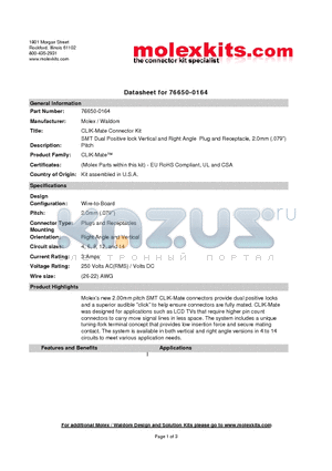 502438-0100 datasheet - SMT Dual Positive lock Vertical and Right Angle Plug and Receptacle, 2.0mm (.079)