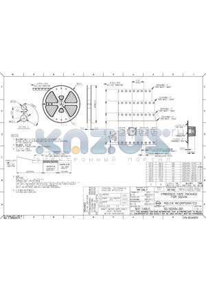 502494-0870 datasheet - EMBOSSED TAPE PACKAGE FOR 502494