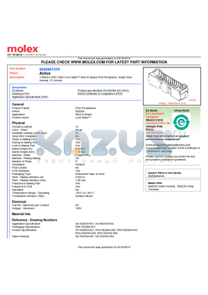 5025841270 datasheet - 1.50mm (.059