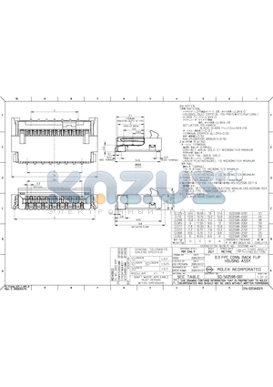 502598-2393 datasheet - 0.3FPC CONN.BACK FLIP HOUSING ASSY