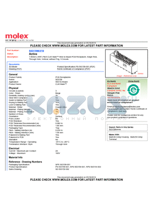 503159-0310 datasheet - 1.50mm (.059