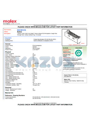 5031591310 datasheet - 1.50mm (.059