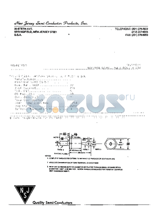 1N2990RB datasheet - REF/REG DIODE, 5W < P(D) < 10W