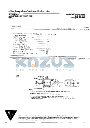 1N2996A datasheet - REF/REG DIODE, 5W < P(D) < 10W