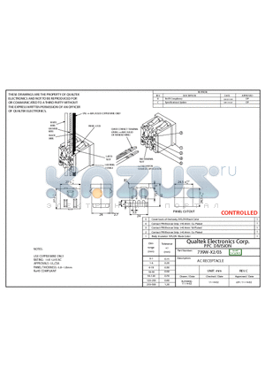 739W-X2-03 datasheet - AC RECEPTACLE