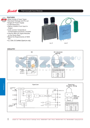 73G-ITCR datasheet - Thermocouple Input Modules