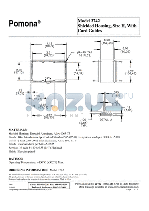 3742 datasheet - Shielded Housing, Size H, With Card Guides