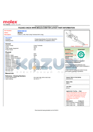 50419-9101 datasheet - 3.50mm (.138