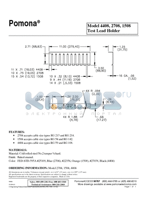 2708 datasheet - Test Lead Holder