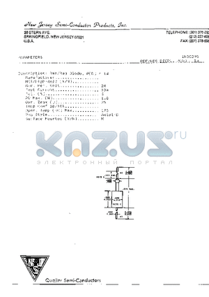 1N3029B datasheet - Ref/Reg Diode, P(D) = 1W