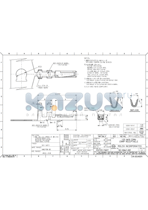 50641-8041 datasheet - 1.25 W/B CONN CRIMP RECEPTACLE