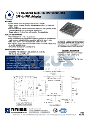 100-PGM13069-30 datasheet - QFP-to-PGA Adapter