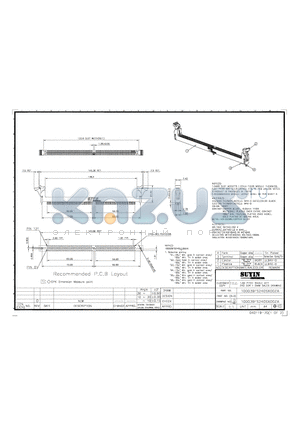 100039FS240S100ZA datasheet - 1.00 PITCH SINGLE KEY 240DDR DIMM SALES DRAWING