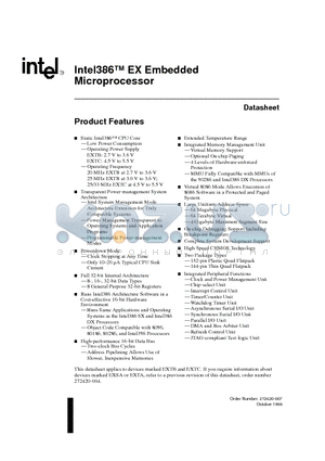 272420-007 datasheet - Intel386 EX Embedded Microprocessor