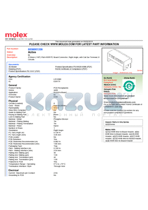 38-00-1338 datasheet - 2.54mm (.100