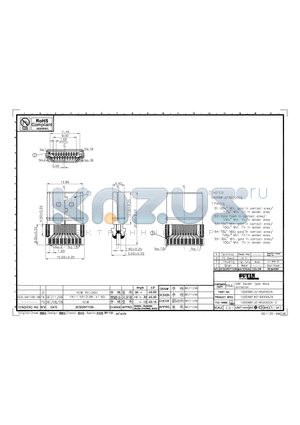 100098FJ019SX00ZA datasheet - HDMI Solder Type male Connector