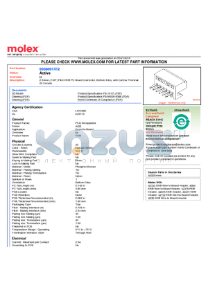 38-00-1412 datasheet - 2.54mm (.100