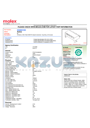 38-00-1443 datasheet - 2.54mm (.100