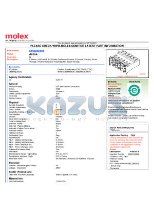 38-00-2099 datasheet - 2.54mm (.100