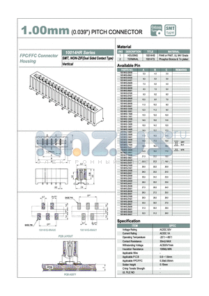 10014HS-03A01 datasheet - 1.00mm PITCH CONNECTOR