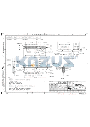 10017660-001LF datasheet - S-ATA COMB RECEP. VERTICAL TH TYPE ASSY