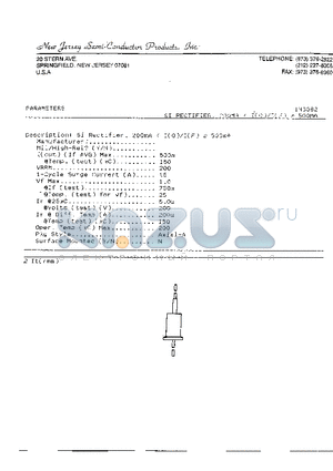 1N3082 datasheet - Si Rectifier , 200mA < I(0)/I<F) s 500mA