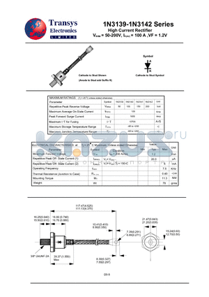 1N3139 datasheet - High Current Rectifier