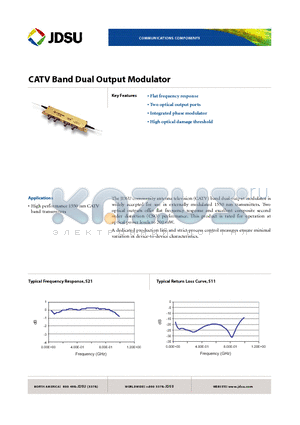 10020476 datasheet - CATV Band Dual Output Modulator