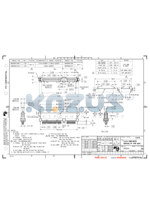 10022676-011LF datasheet - S-ATA COMB RECEP. VERTICAL TH TYPE ASSY