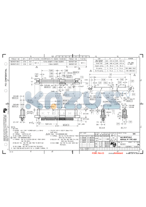 10031077-011LF datasheet - SAS RECEPPTACLE VERTICAL PF TYPE ASSY