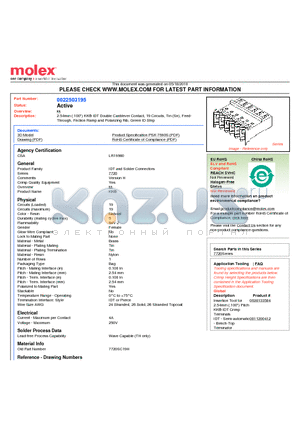 0022503195 datasheet - 2.54mm (.100