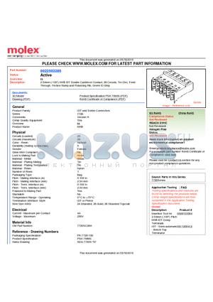 0022503285 datasheet - 2.54mm (.100