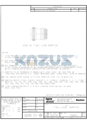 002419-000 datasheet - TINEL-LOCK ADAPTER