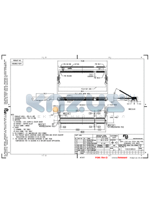 10033853-052FB datasheet - DDR II 0.6mm PITCH 200 POS STANDARD TYPE ASSY
