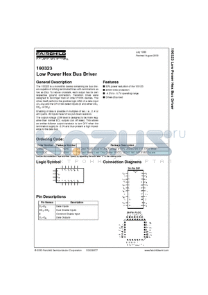 100323QC datasheet - Low Power Hex Bus Driver