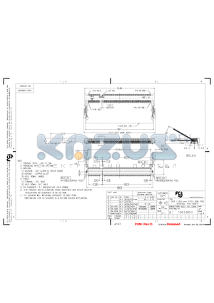 10033854-152AB datasheet - DDR II 0.6mm PITCH 200 POS REVERSE TYPE ASSY