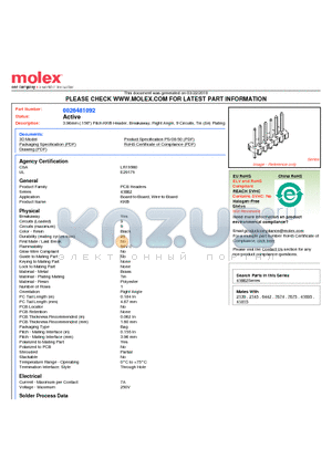 0026481092 datasheet - 3.96mm (.156