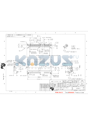 10034814-001LF datasheet - S-ATA COMB RECEPTACLE R.A SMT TYPE ASSY