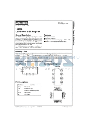 100353QC datasheet - Low Power 8-Bit Register