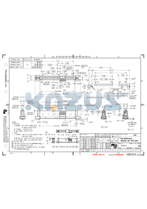 10036355-001CLF datasheet - SAS RECEPTACLE VERTICAL SMT TYPE ASSY