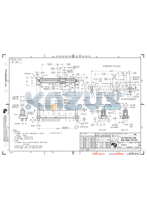 10036876 datasheet - SAS RECEPTACLE WIDE BASE HYBRID TYPE ASSY