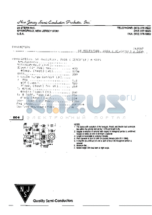 1N3587 datasheet - Si Rectifier, 200A < I(O)/I(F) s 500A