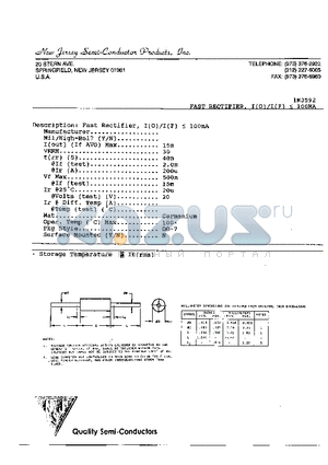 1N3592 datasheet - Fast Rectifier
