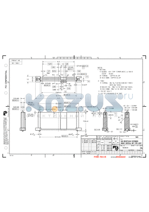 10038334 datasheet - SAS RECEPTACLE EXTENDED HEIGHT VERTICAL SMT TYPE ASSY