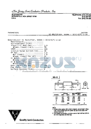 1N3758 datasheet - Si Rectifier