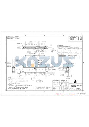 10043820-001LF datasheet - S-ATA COMB CABLE RECE. CONNECTOR