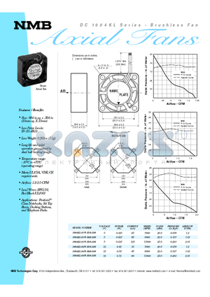 1004KL-01W-B30-L00 datasheet - Brushless Fan