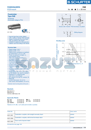 0031.3558 datasheet - bayonet type fuse carrier