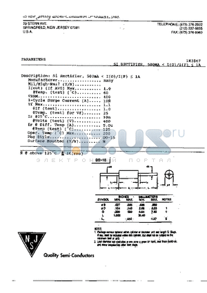 1N3867 datasheet - Si Rectifier