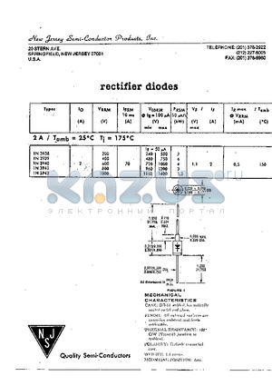 1N3938 datasheet - rectifier diodes